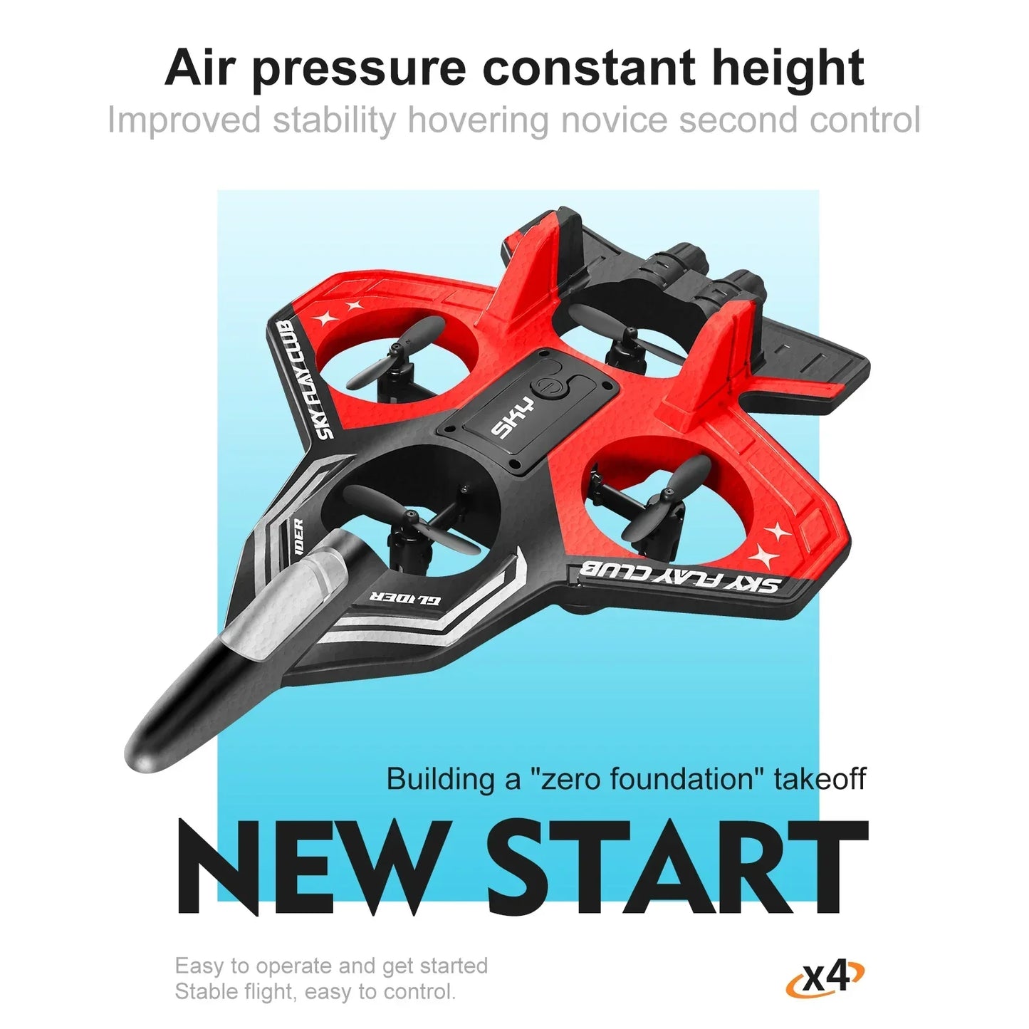 New YP3 Glider 2.4G RC Foam Fighter With Light Stunt Remote Control Airplane Toy Drone Flying Helicopter