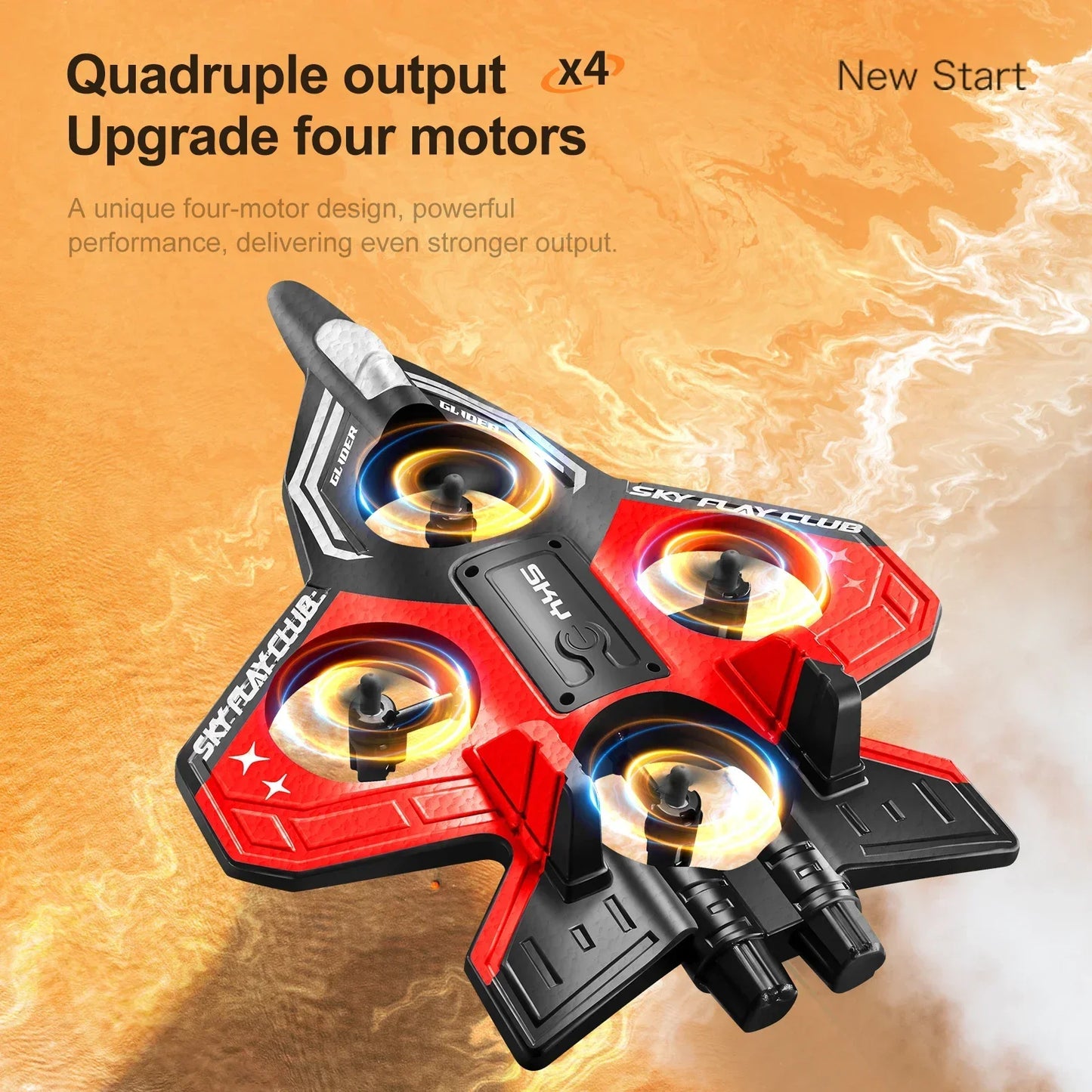 New YP3 Glider 2.4G RC Foam Fighter With Light Stunt Remote Control Airplane Toy Drone Flying Helicopter