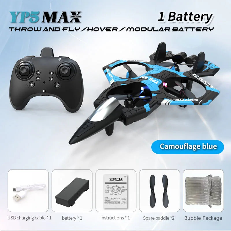 New YP3 Glider 2.4G RC Foam Fighter With Light Stunt Remote Control Airplane Toy Drone Flying Helicopter