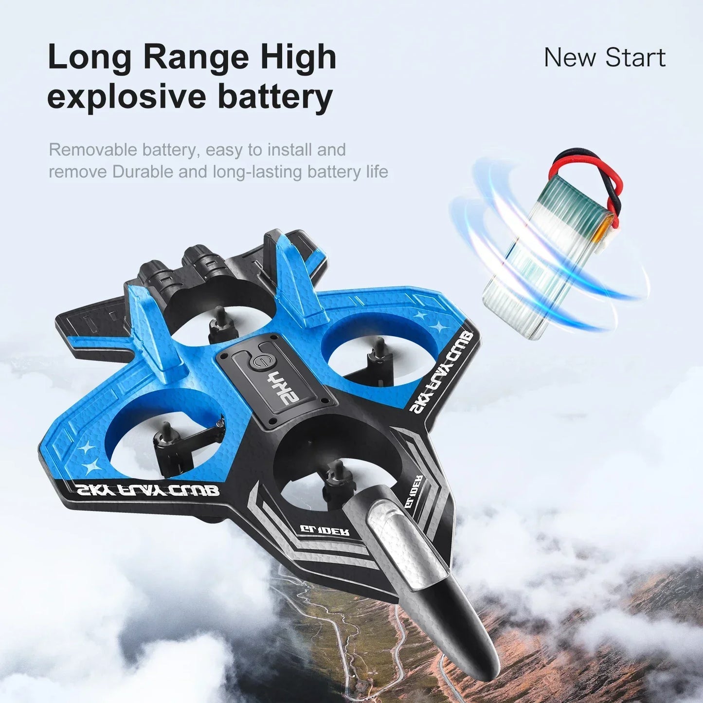 New YP3 Glider 2.4G RC Foam Fighter With Light Stunt Remote Control Airplane Toy Drone Flying Helicopter
