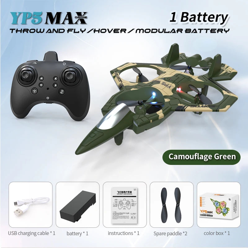 New YP3 Glider 2.4G RC Foam Fighter With Light Stunt Remote Control Airplane Toy Drone Flying Helicopter