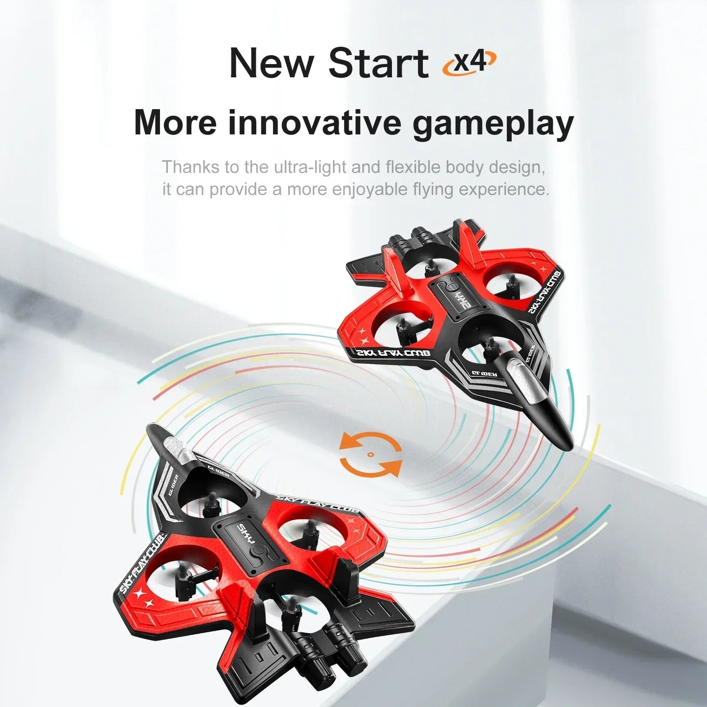 New YP3 Glider 2.4G RC Foam Fighter With Light Stunt Remote Control Airplane Toy Drone Flying Helicopter