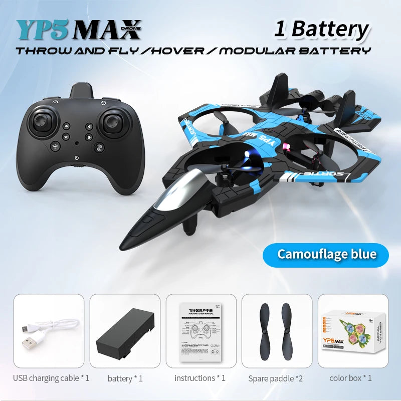 New YP3 Glider 2.4G RC Foam Fighter With Light Stunt Remote Control Airplane Toy Drone Flying Helicopter