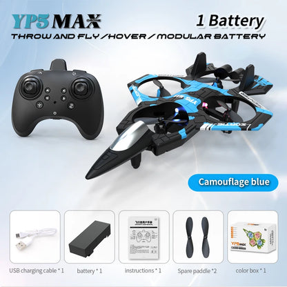 New YP3 Glider 2.4G RC Foam Fighter With Light Stunt Remote Control Airplane Toy Drone Flying Helicopter