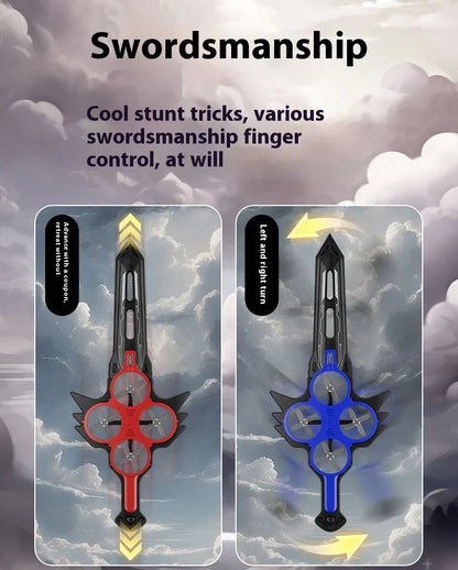 Hand-Gesture Controlled Flying Sword Toy Drone Sword Shaped Remote Control Rc Airplane For Kids Adults 360° Flip Durable Boy toy