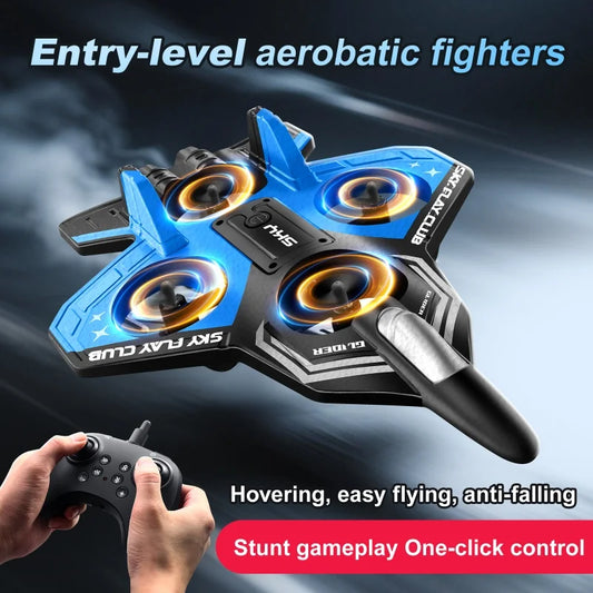 New YP3 Glider 2.4G RC Foam Fighter With Light Stunt Remote Control Airplane Toy Drone Flying Helicopter